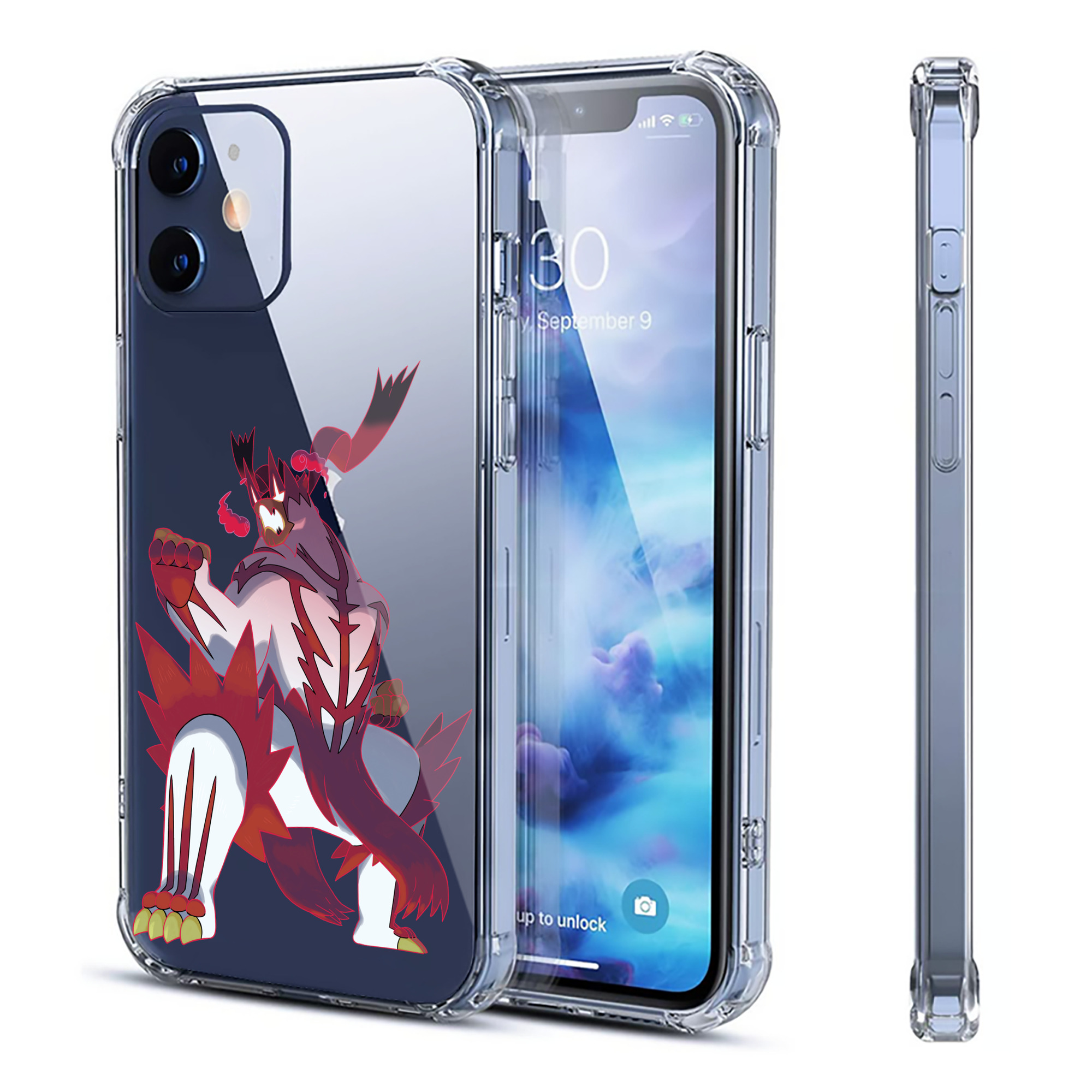 （画像用） ポケットモンスター Pokémon 【iPhone 12シリーズ対応】透明スマホケース（クリアソフトケース）